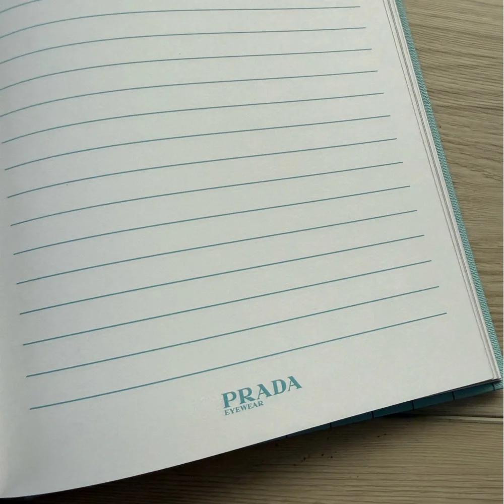Prada Notebook with Black Elastic